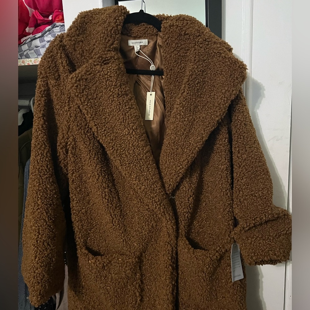 Sherpa teddy Max Studios coat